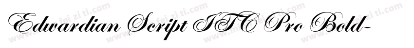 Edwardian Script ITC Pro Bold字体转换